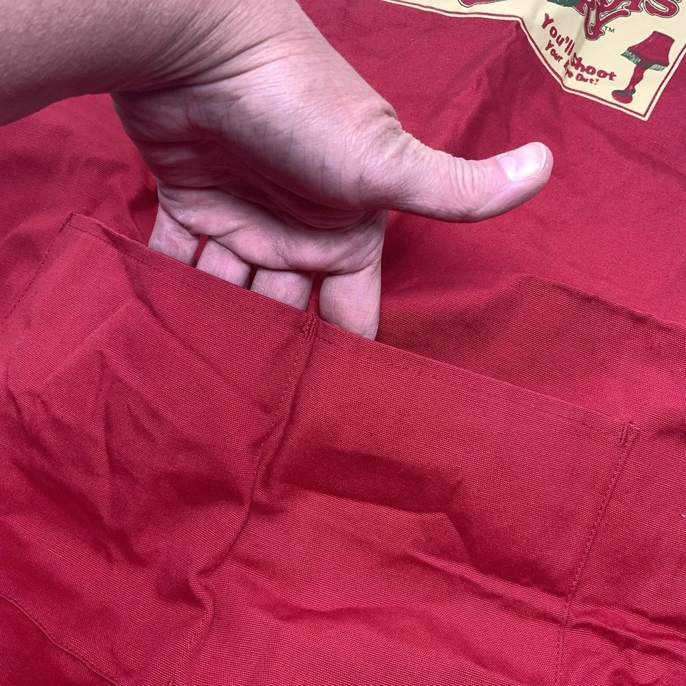 A Christmas Story Red Kitchen Apron w/‎ Pockets 